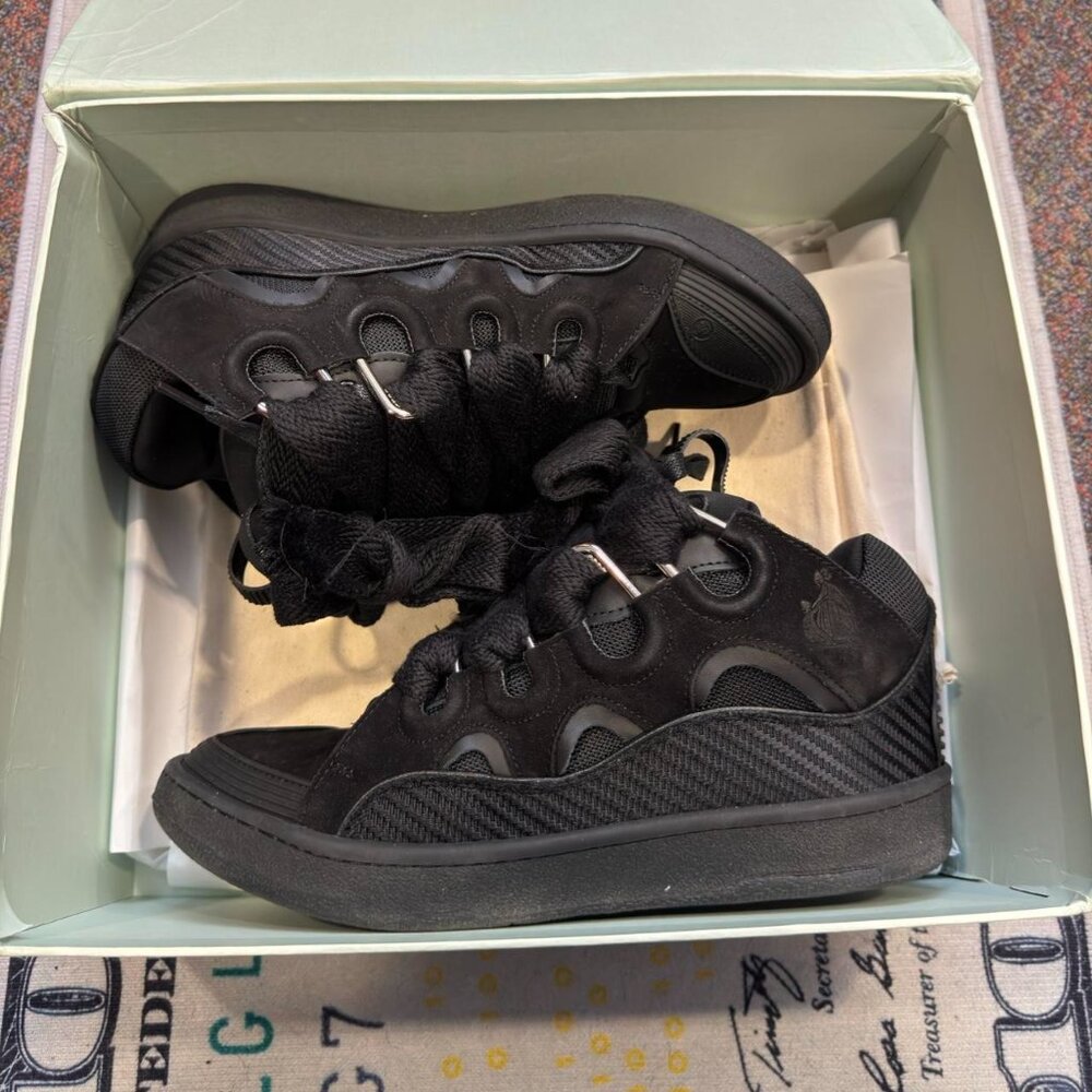 Lanvin Curb Leather Sneaker - Picture 4 of 4